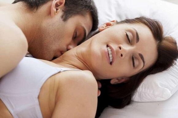 Intimate and discharged from a member of a man with sexual excitement